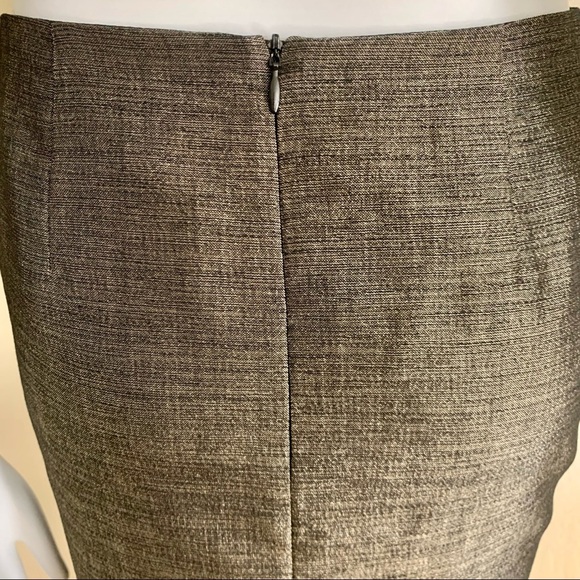 LAFAYETTE 148 NEW YORK Wool Blend Pencil Skirt Black Gold Metallic Shimmer - Picture 12 of 16